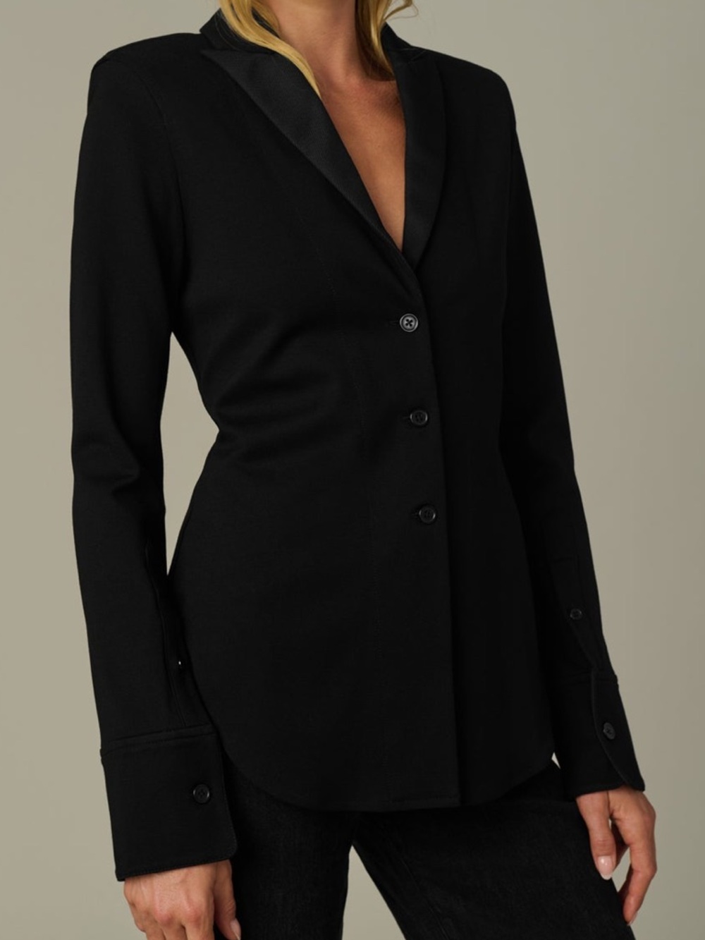 Joe’s Jeans Black Cinched Blazer in Small